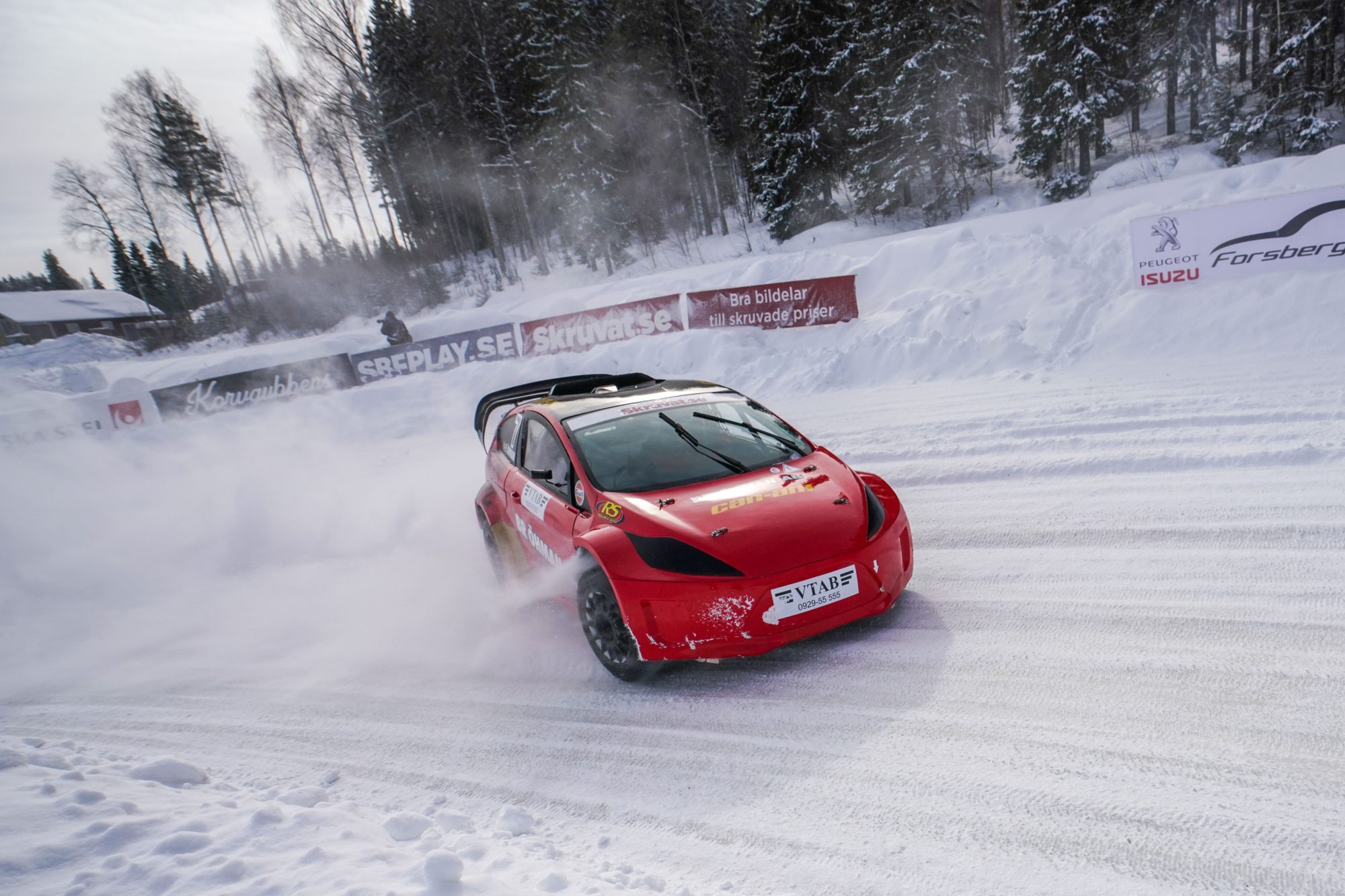 Emil Öhman, Tväråns If, tävlar i motorsport under dag 6 av SM-veckan den 25 mars 2017 i Skellefteå